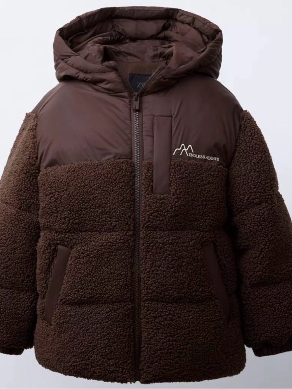 Zara Sherpa Chocolate Brown Jacket